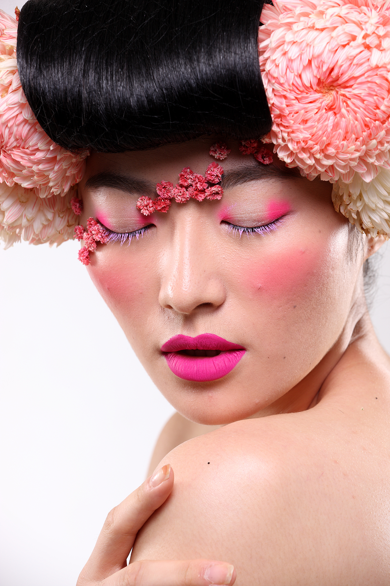 创意妆容四 修图培训（图ZNjc0Mzg3Mjg=） - 修图/后期 - 站酷设计师知行社陈毅原创素材 - 站酷ZCOOL