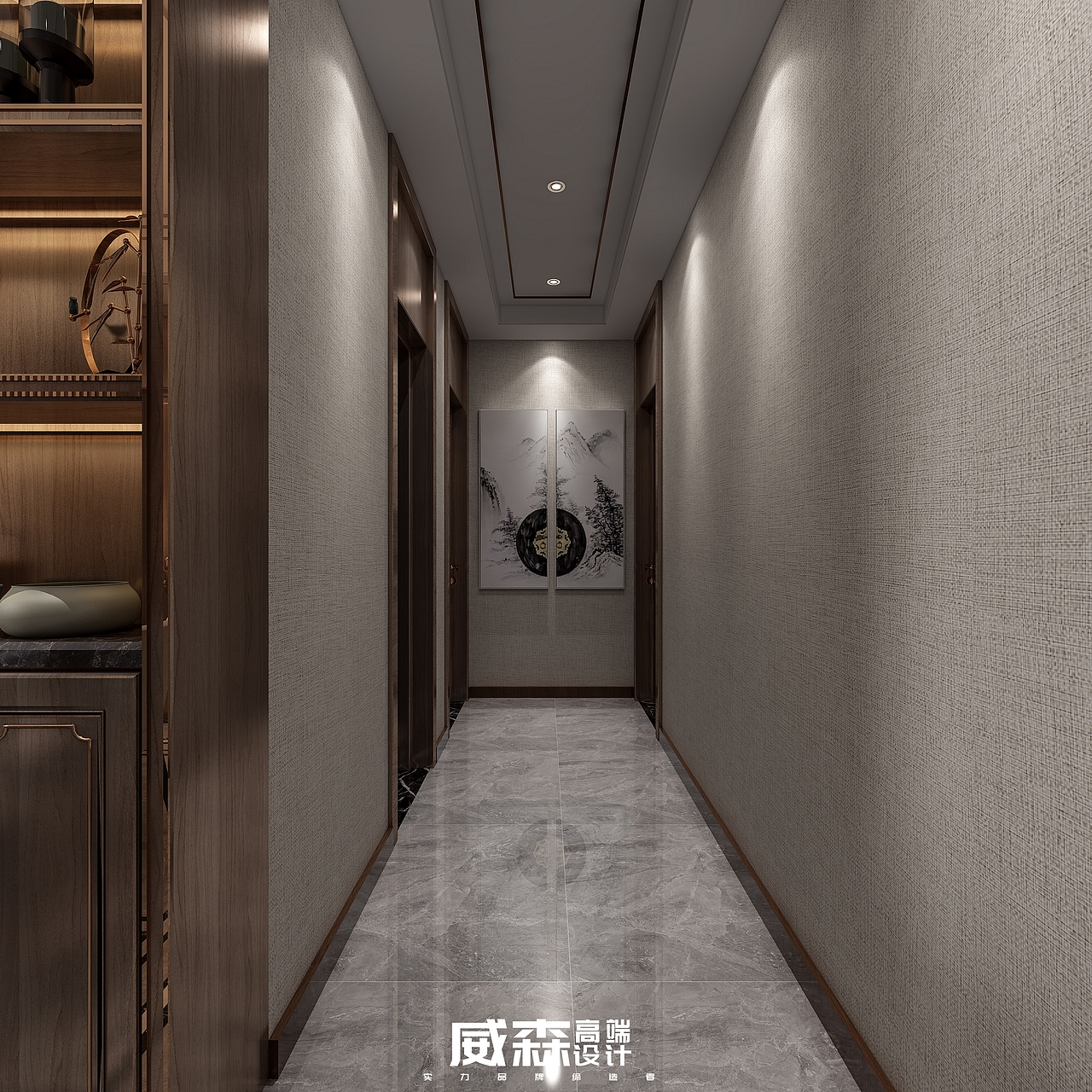 家装|新中式样板间（图ZMjA3MTYzNDgw） - 家装设计 - 站酷设计师VS18656027090原创素材 - 站酷ZCOOL