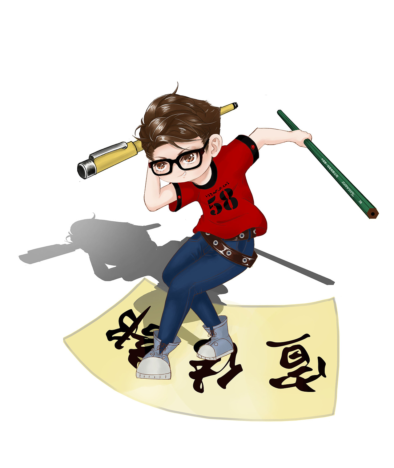 部門Q版繪（圖ZNDY4NDU2NDQ=） - 藝術(shù)插畫 - 站酷設(shè)計師洛水沉心原創(chuàng)素材 - 站酷ZCOOL