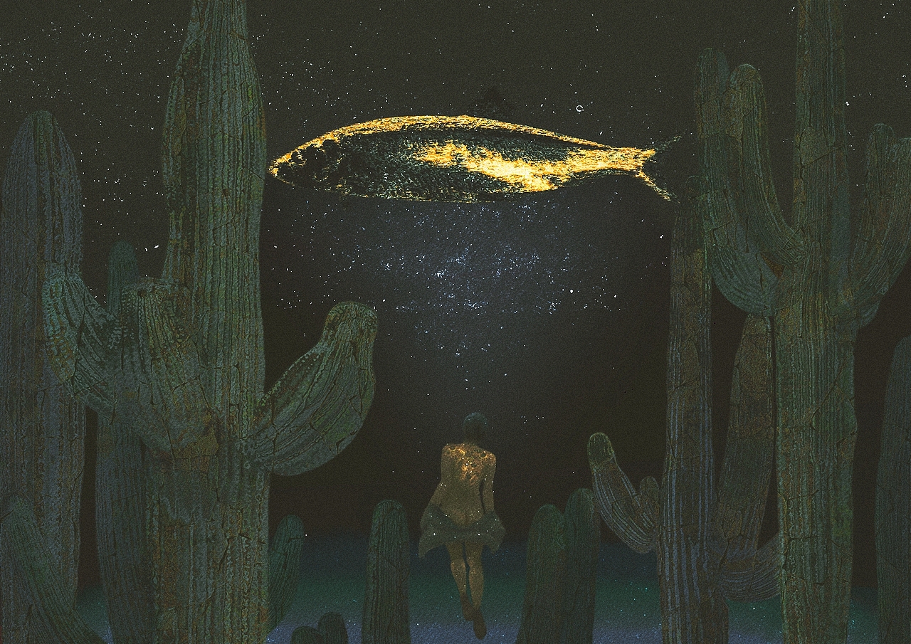 深海鱼|插画|创作习作|忙白_原创作品-站酷zcool