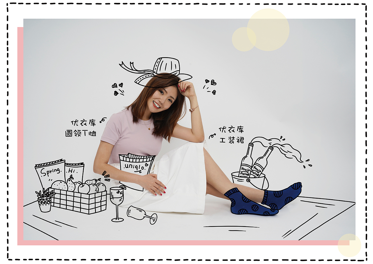 UNIQLO插画 X 推文（图ZMTgzMDY2NjQ0） - 商业插画 - 站酷设计师插画小Man原创素材 - 站酷ZCOOL