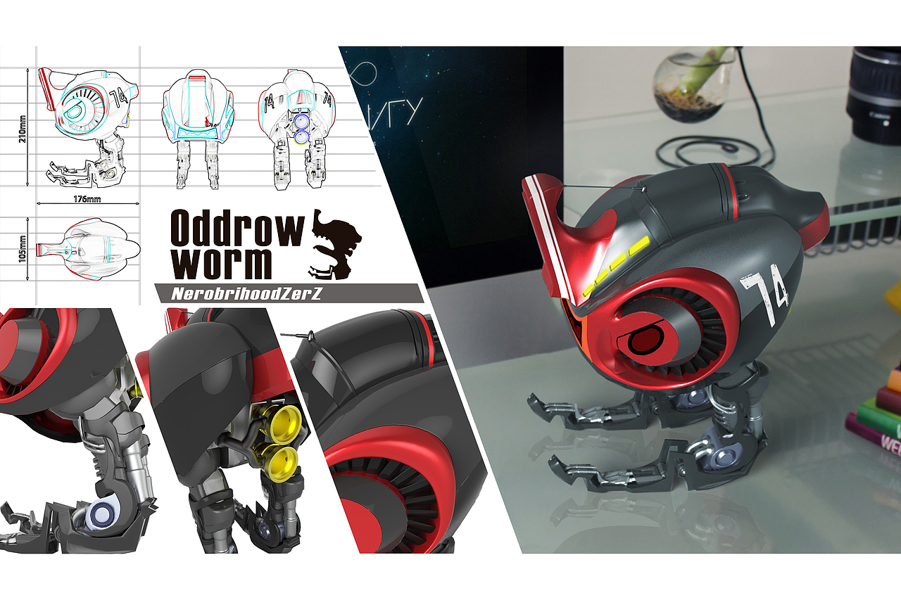 Oddrow worn奇行虫音箱（图ZNjUxMjA1ODg=） - 玩具 - 站酷设计师星月兼程原创素材 - 站酷ZCOOL