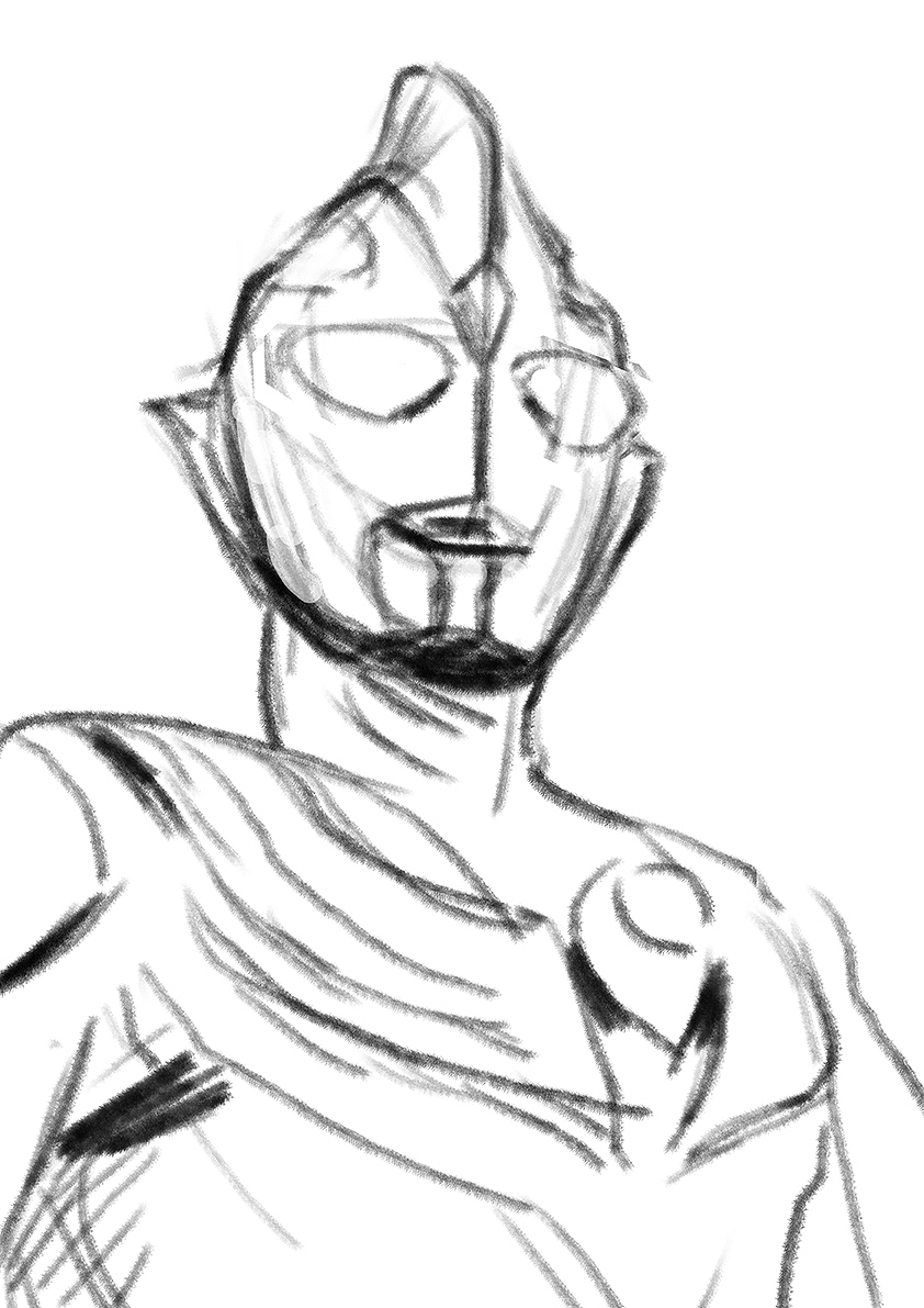 插画-迪迦奥特曼