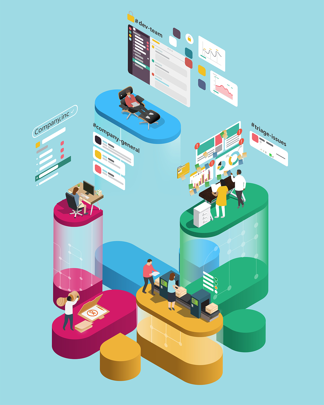 办公室（图ZMjczMzExNzIw） - 商业插画 - 站酷设计师C020118原创素材 - 站酷ZCOOL