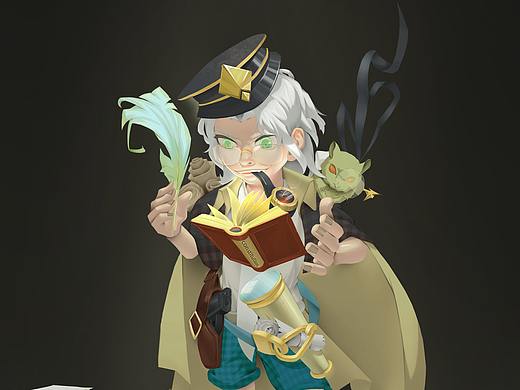 Q版設(shè)計(jì)訓(xùn)練習(xí)作-小偵探（個(gè)人主頁(yè)-ZNDE3NDUyODA=） - 概念設(shè)定 - 站酷設(shè)計(jì)師kongkong小漫原創(chuàng)素材 - 站酷ZCOOL