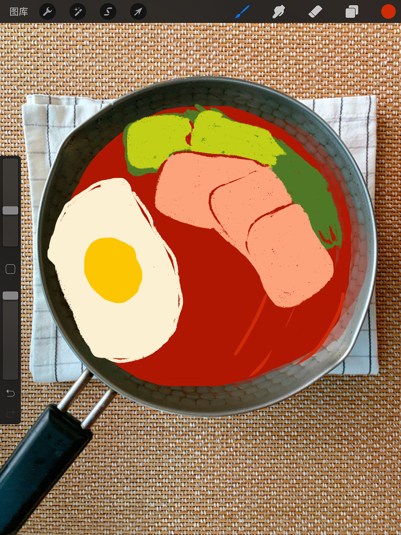 procreate手绘-泡面（图ZMjI1MTkxNjQw） - 创作习作 - 站酷设计师秦姑娘原创素材 - 站酷ZCOOL