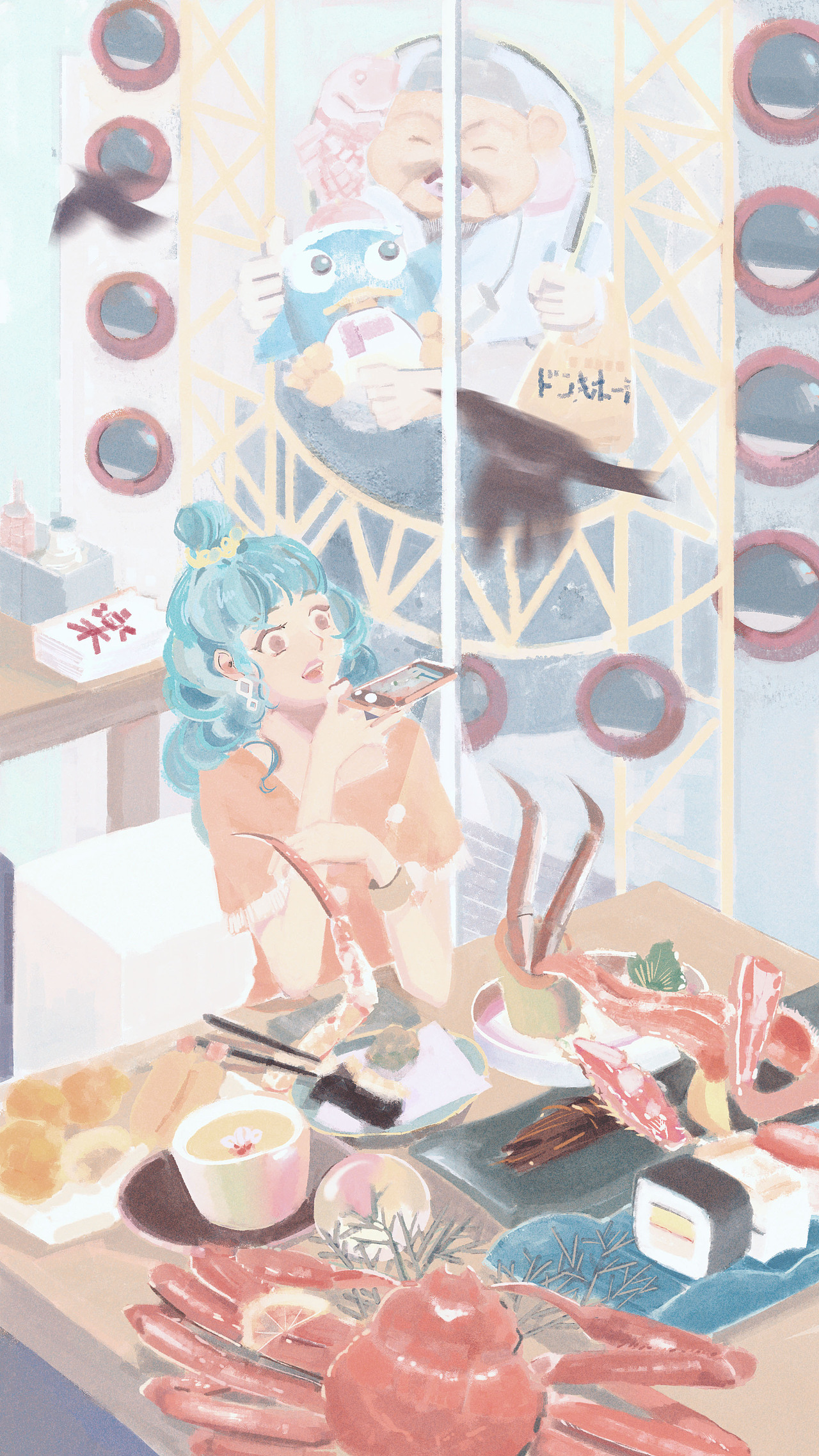 想起来在心斋桥吃的那家蟹道乐
某天下午的临时起意<br>虽然大家对口味褒贬不一<br>但我好像还蛮喜欢哈哈