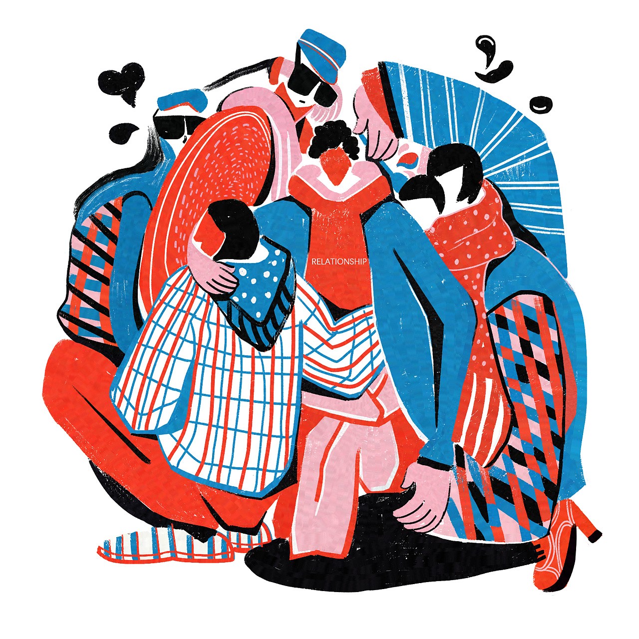 插画【共生】|插画|涂鸦/潮流|佳佳520520520 - 原创作品 - 站酷