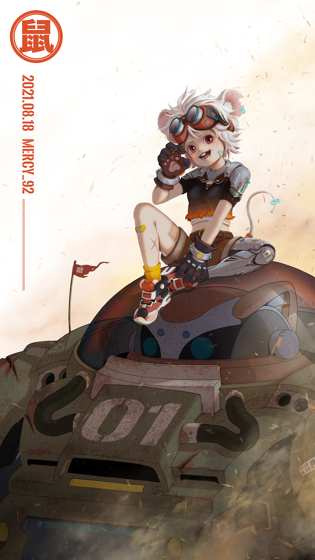 废土生肖系列-子鼠（图ZMjY5NzUwOTQ4） - 创作习作 - 站酷设计师Mercy_92原创素材 - 站酷ZCOOL