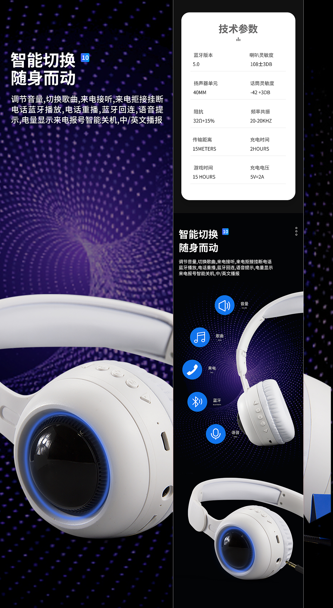 耳机详情页设计分享