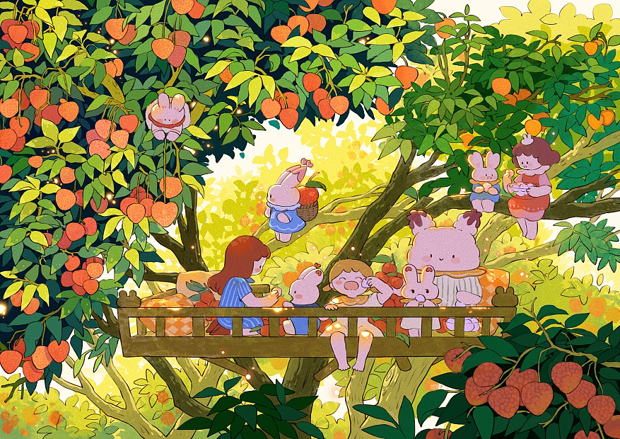 2023年《兔子镇系列》作品年终总结(图ZMzU4NjY5NjMy) - 创作习作 - 站酷设计师夏七酱77原创素材 - 站酷ZCOOL