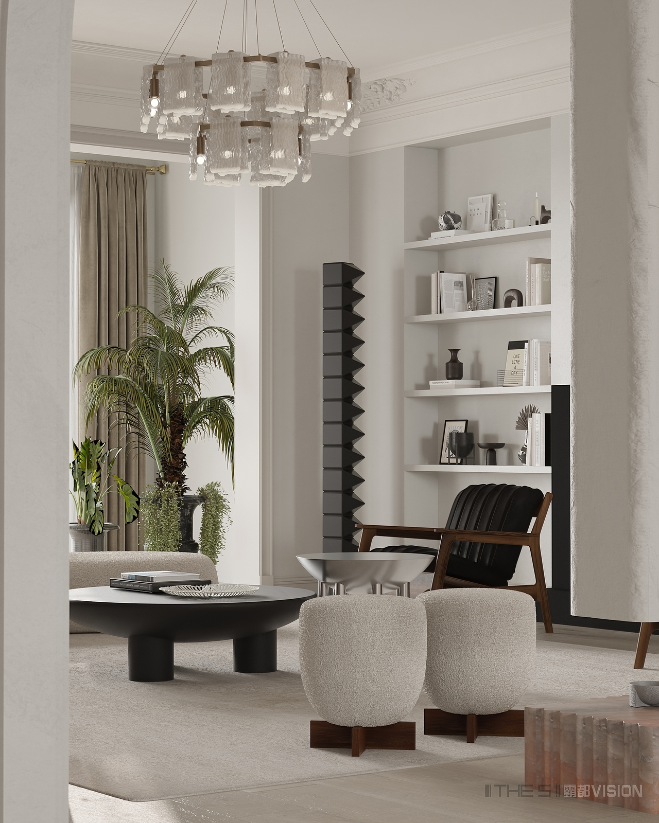 法式现代主义 铁蛋和翠花得新居 一层（图ZMjgxOTIzMTk2） - 家装设计 - 站酷设计师霸都THES原创素材 - 站酷ZCOOL