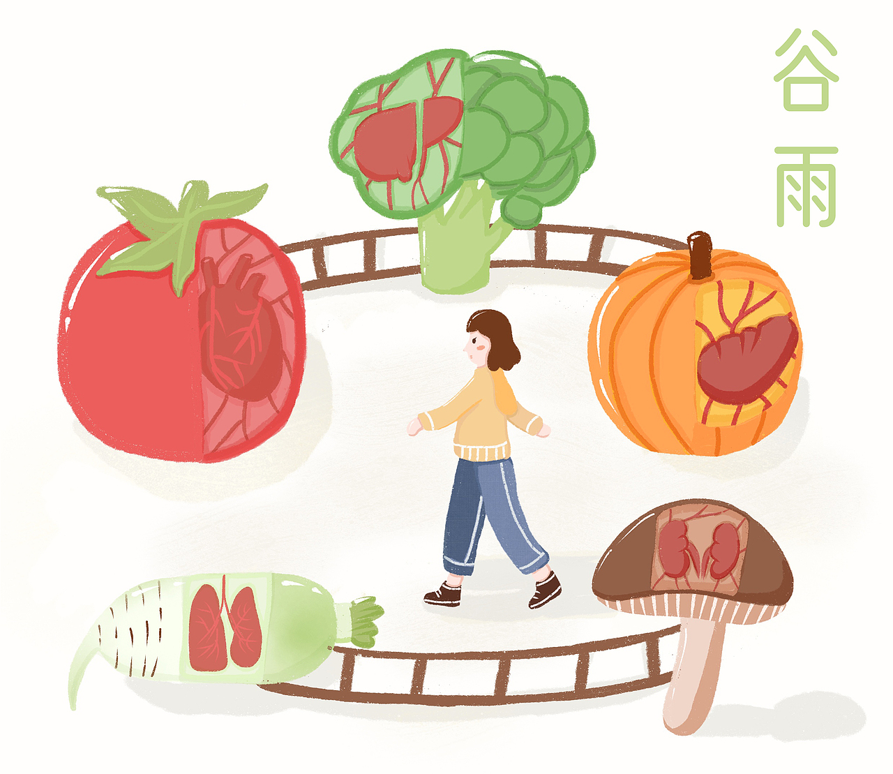 二十四节气系列插画（图ZMjA1Nzc0MDY4） - 图案 - 站酷设计师爱吃的Yoyoki原创素材 - 站酷ZCOOL