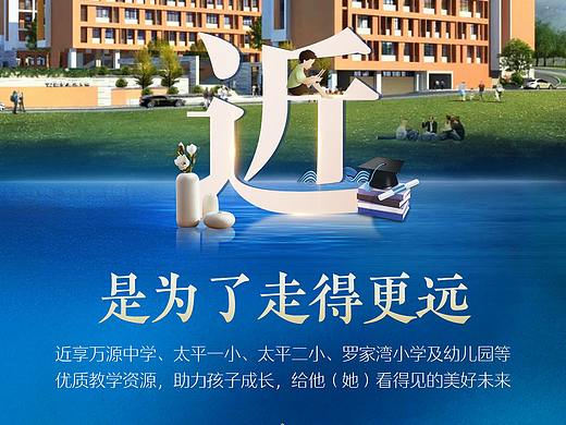 地产价值点海报