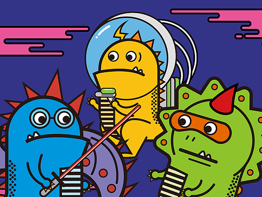 《THE THREE DINOSAUR》食品包装设计