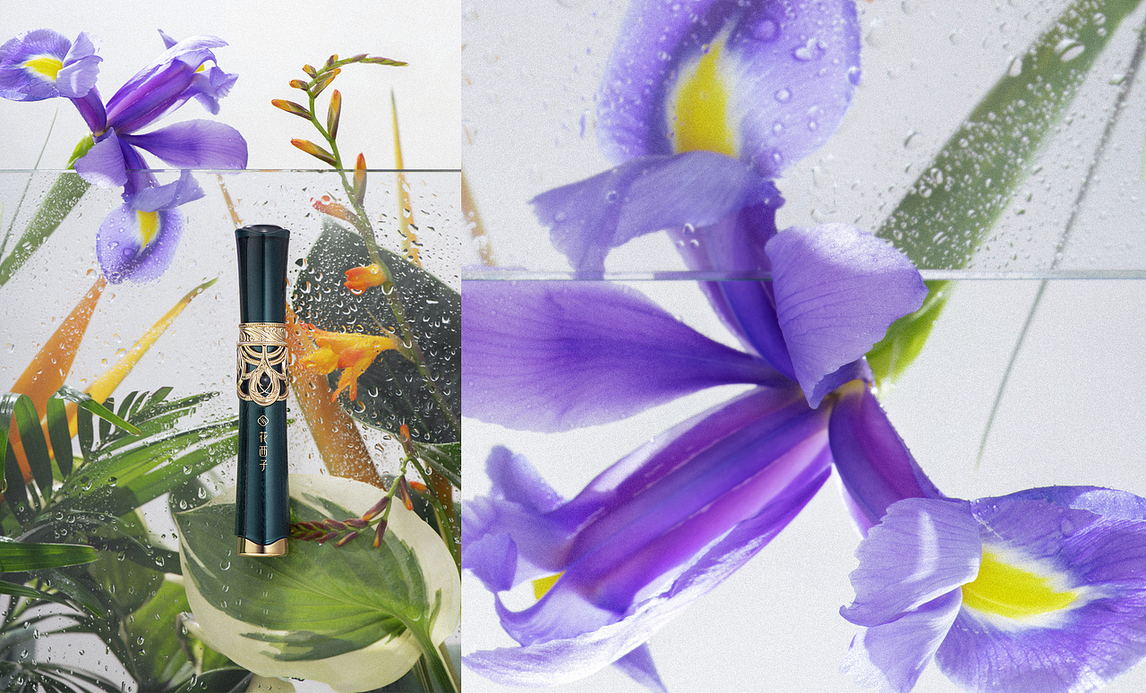 花西子傣族印象美妆产品口红质地拍摄