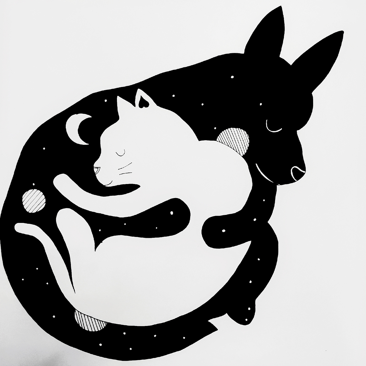 设计学类19-6班 正负形 构成作业