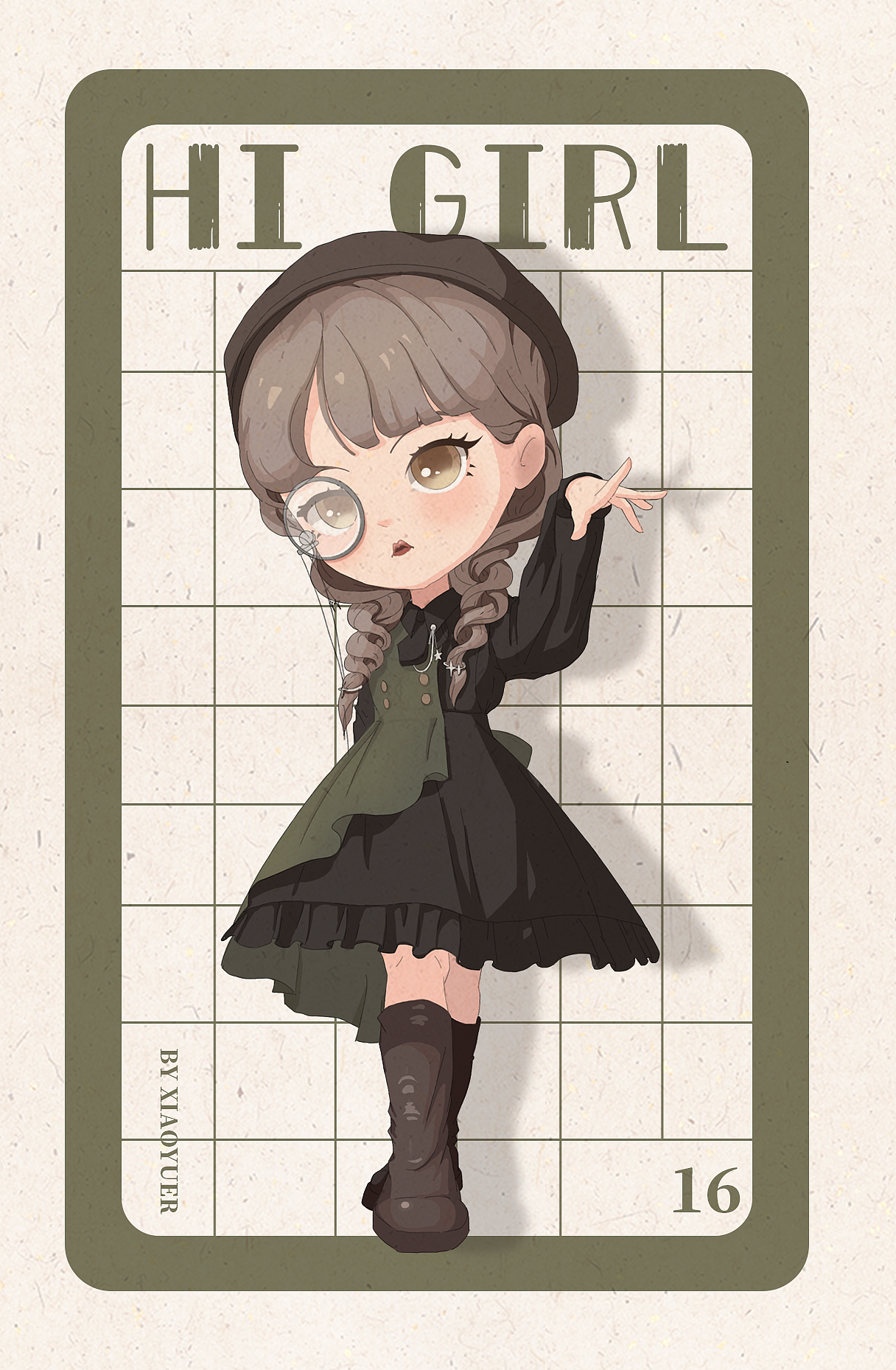 Hi girl第二波集合（图ZMzA1NTM5NjE2） - 创作习作 - 站酷设计师可可鱼糖原创素材 - 站酷ZCOOL