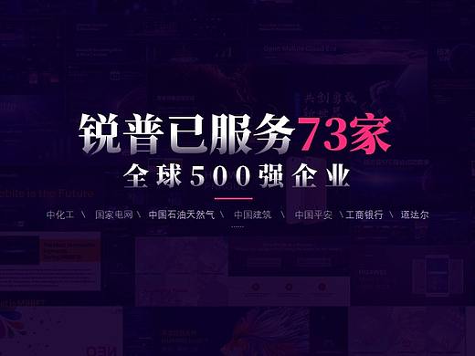 锐普已为73家全球500强企业提供服务,来看看都有哪些公司吧~