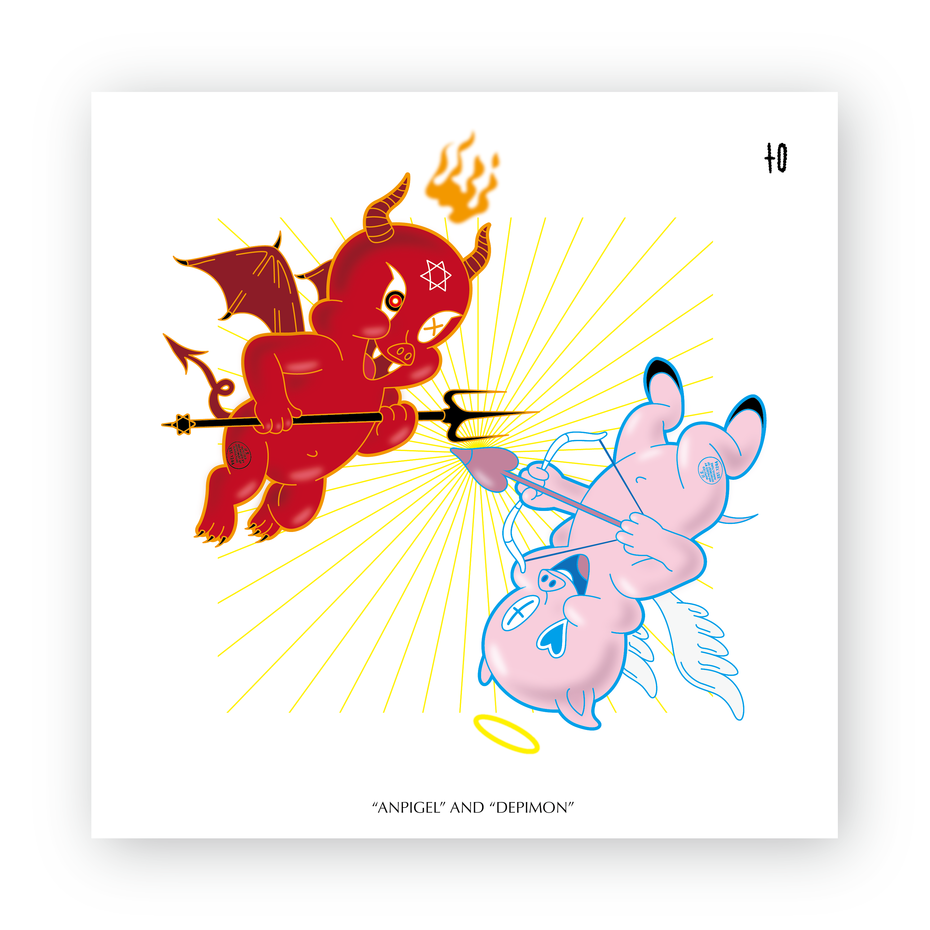 天使与恶魔|插画|艺术插画|卷卷的肉 - 原创作品 - 站酷 (ZCOOL)