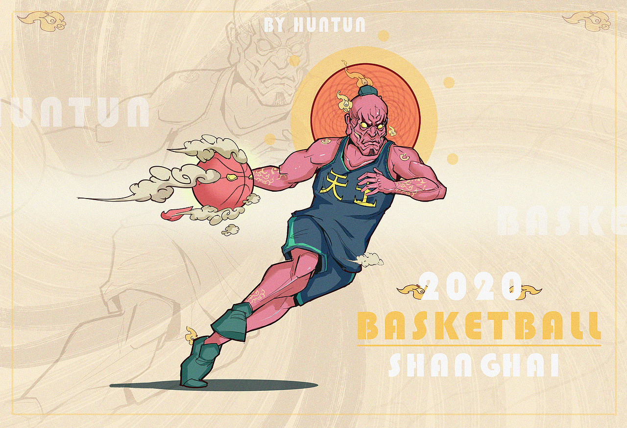 BASKETBALL（圖ZMTk0NDYzMzIw） - 商業(yè)插畫 - 站酷設(shè)計(jì)師餛飩Z原創(chuàng)素材 - 站酷ZCOOL