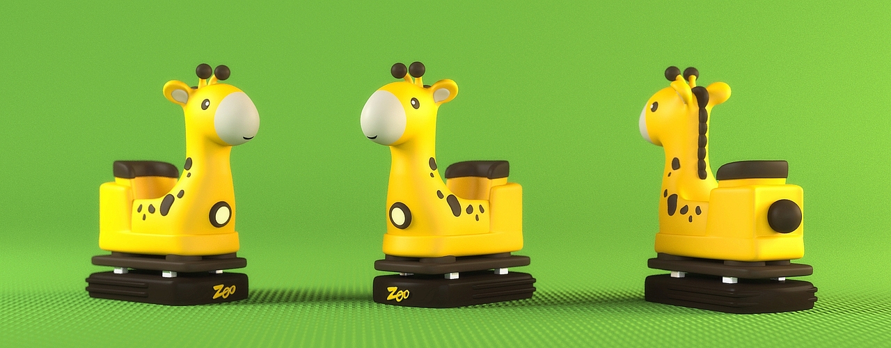 好,辣眼睛的来啦!传说中的儿童投币摇摇机~捂脸...
玻璃钢...一定一定一定不要手工喷啊,跪求Orz<br>做点遮喷,效果会很好的...都留了美工线了...希望别坑爹