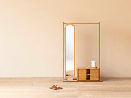 竹质玄关架设计-致家家居产品（家具摄影）