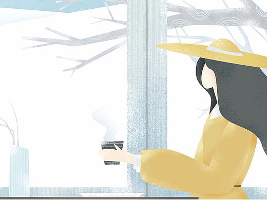 「津軽海峡·冬景色」系列插画