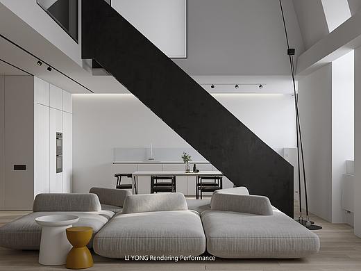 現(xiàn)代風(fēng)格客餐廳（個人主頁-ZNTI4NTE0MTY=） - 家裝設(shè)計 - 站酷設(shè)計師LEYONR原創(chuàng)素材 - 站酷ZCOOL