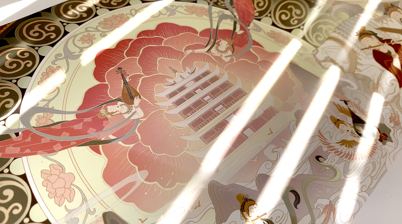 敦煌长卷插画设计