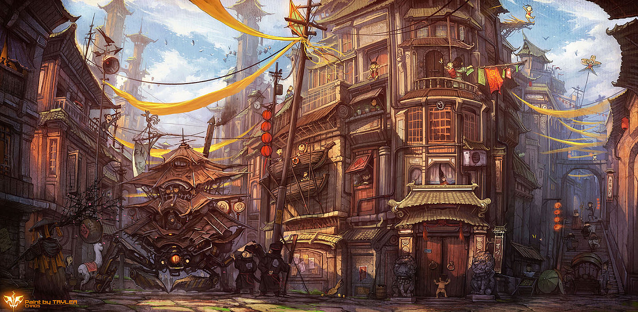 出云志-青阳上河(图ZMTc3NjUwNA==) - 概念设定 - 站酷设计师TRYLEA原创素材 - 站酷ZCOOL