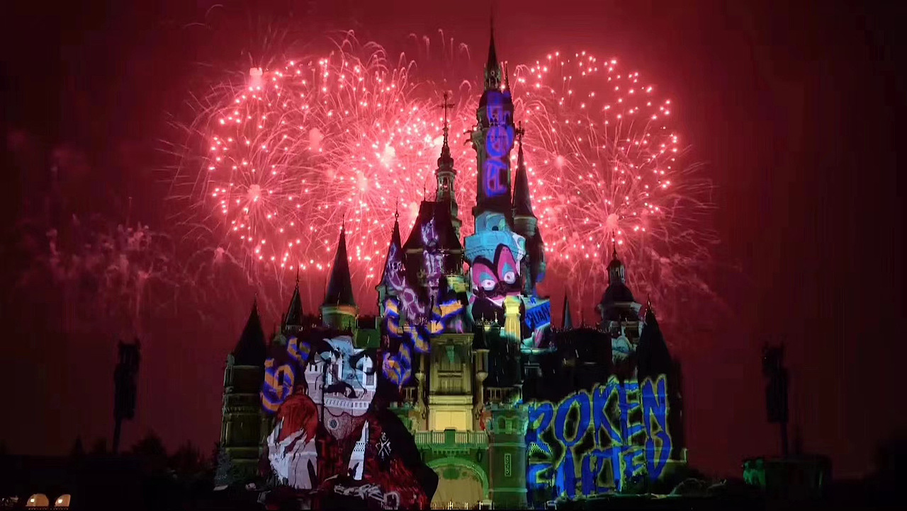上海迪士尼城堡夜光幻影秀万圣节特别呈现（图ZMjY5MzgwMjky） - 环境/建筑摄影 - 站酷设计师tcylee原创素材 - 站酷ZCOOL