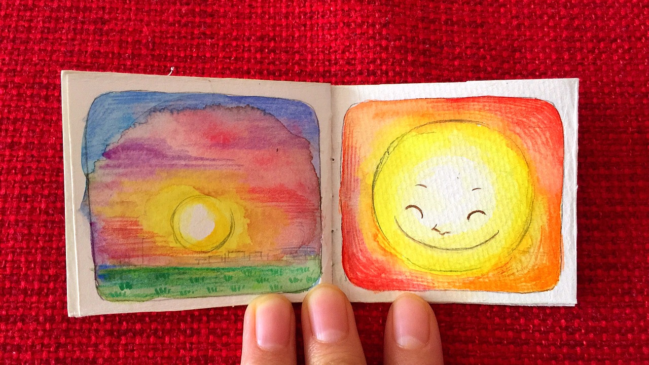 #豆本#插画练习 “sunshine”（图ZMTEzMjYxNTcy） - 创作习作 - 站酷设计师衣休Yuki原创素材 - 站酷ZCOOL