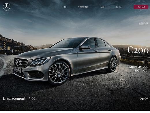 Benz 官网设计练习 X3