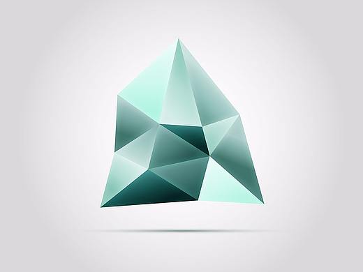 UI设计｜界面设计多面宝石启动图标
