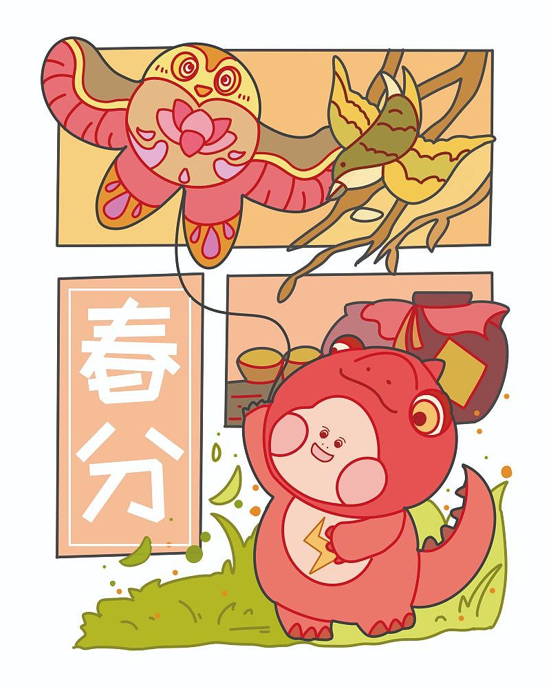 雷小胖IP设计与二十四节气【可授权】（图ZMzM4NzA4NjQw） - IP形象 - 站酷设计师冰淇淋小肥肉原创素材 - 站酷ZCOOL