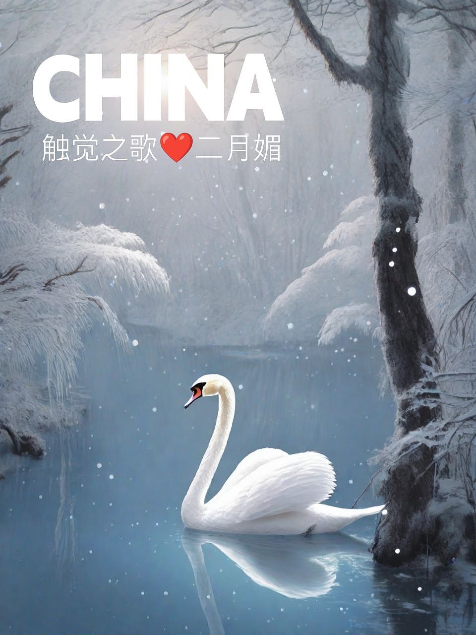 彩绘间翩跹天鹅