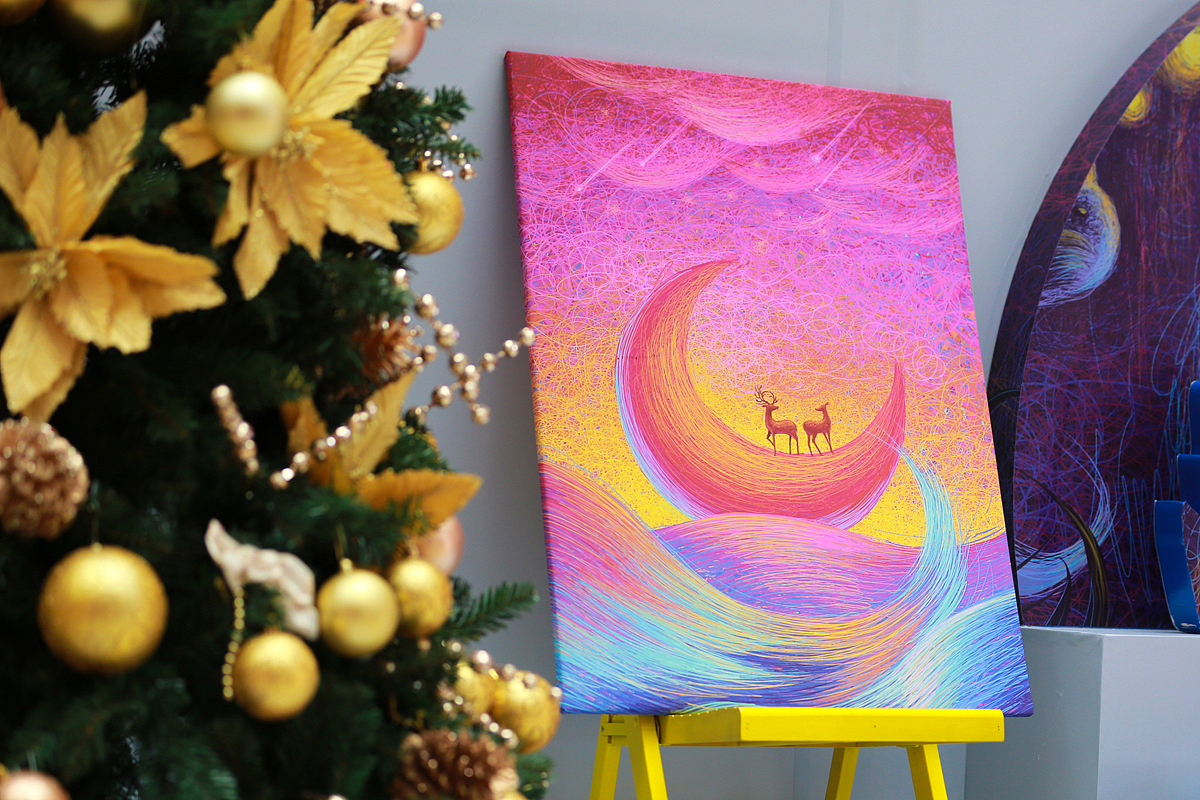 插画灯光艺术【FEI x 益田假日世界商场】