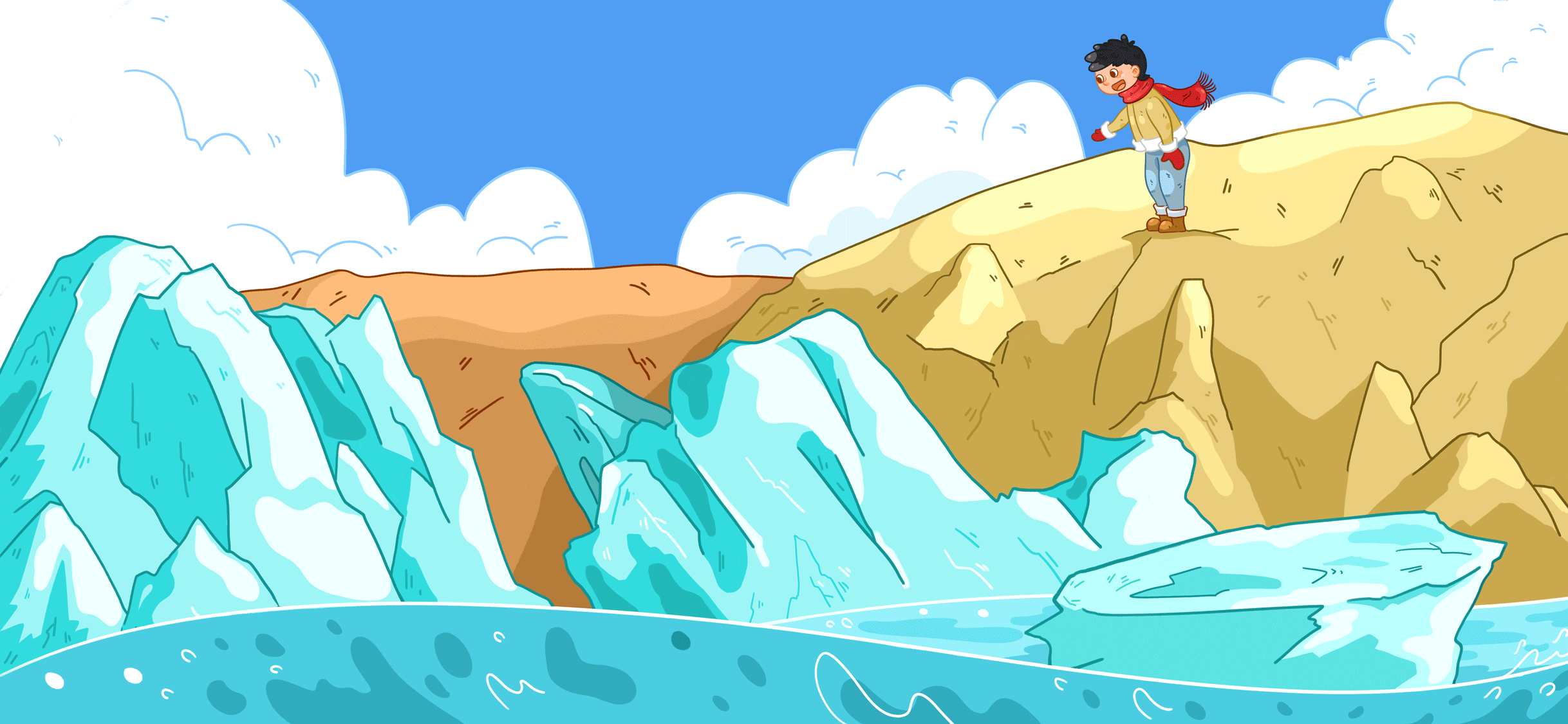 看海（图ZMjEwNzUwMzYw） - 儿童插画 - 站酷设计师Gaoya鸭原创素材 - 站酷ZCOOL