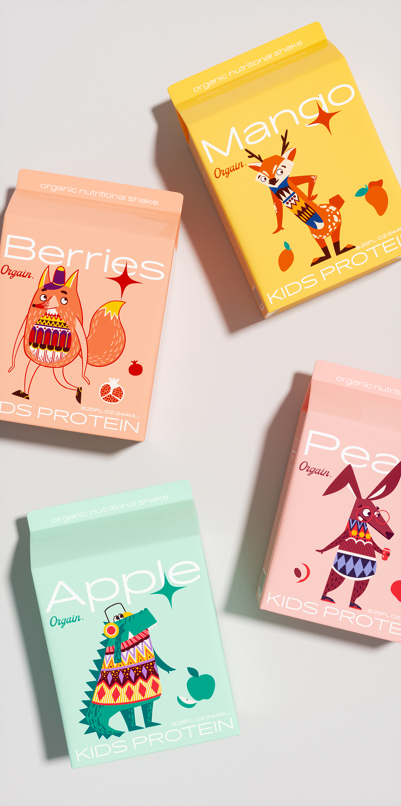 Orgain奶昔包装设计