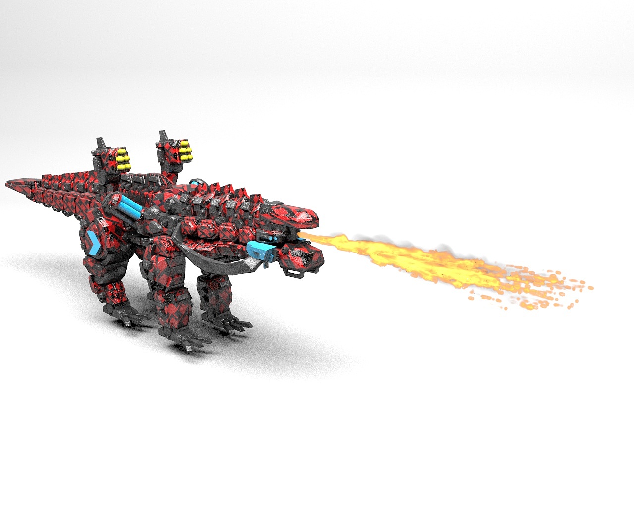 机械背刺恐龙_里昂卡塔-站酷zcool