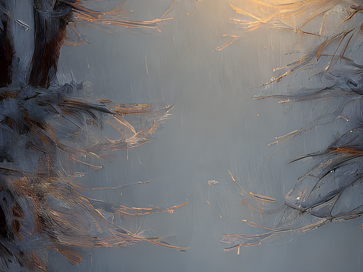 #AI创作实验室#冬天,早晨