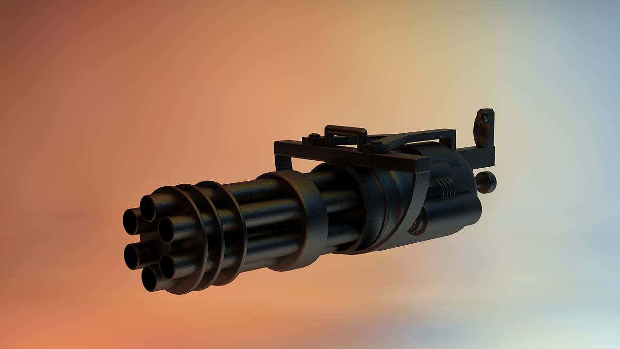 多管旋转机枪加特林