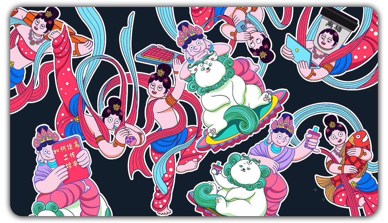 哈弗&敦煌博物馆——文物出差(文创产品）（图ZMjkwNjQyMDAw） - 品牌 - 站酷设计师强壮的病猫li原创素材 - 站酷ZCOOL