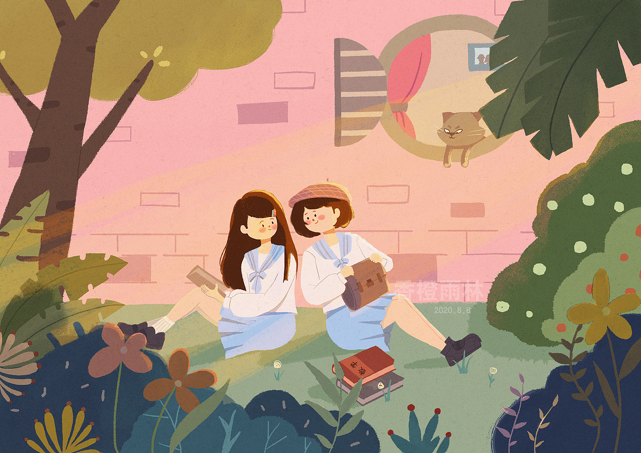 原创插画『女生』