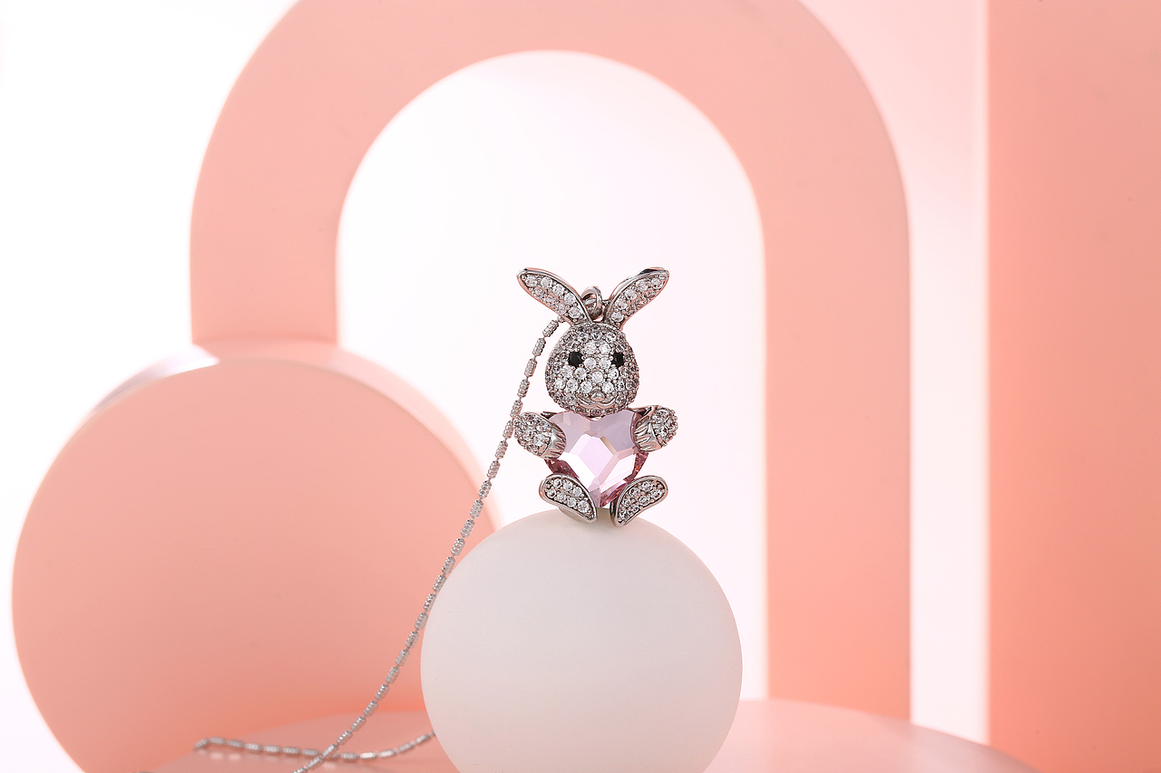 珠宝摄影 | 冰激凌粉系 首饰拍摄饰品图