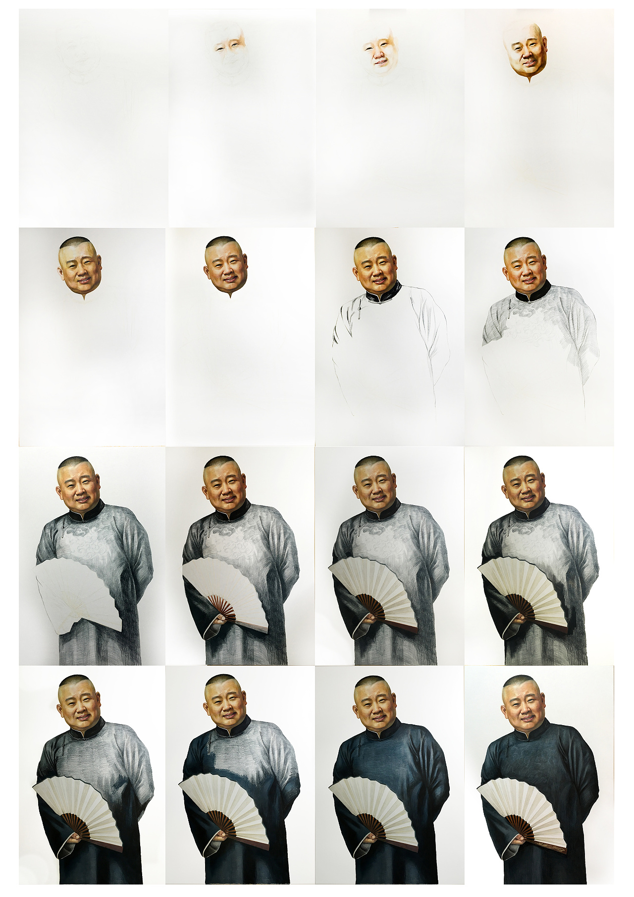 彩铅手绘—我的男神郭德纲老师!