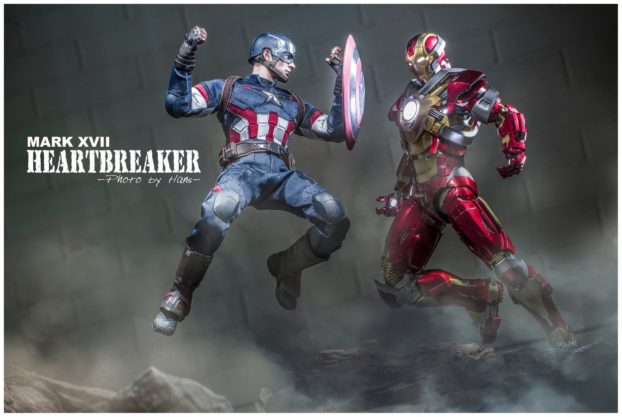 hot toys- 钢铁人 & 美国队长