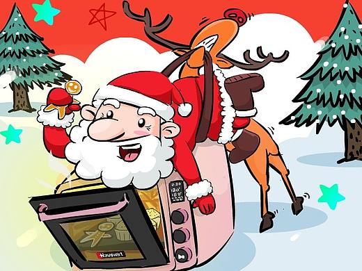 圣誕節(jié)海報(bào)（個(gè)人主頁-ZMzI0MjcwNjQ=） - 創(chuàng)作習(xí)作 - 站酷設(shè)計(jì)師芥末匠原創(chuàng)素材 - 站酷ZCOOL