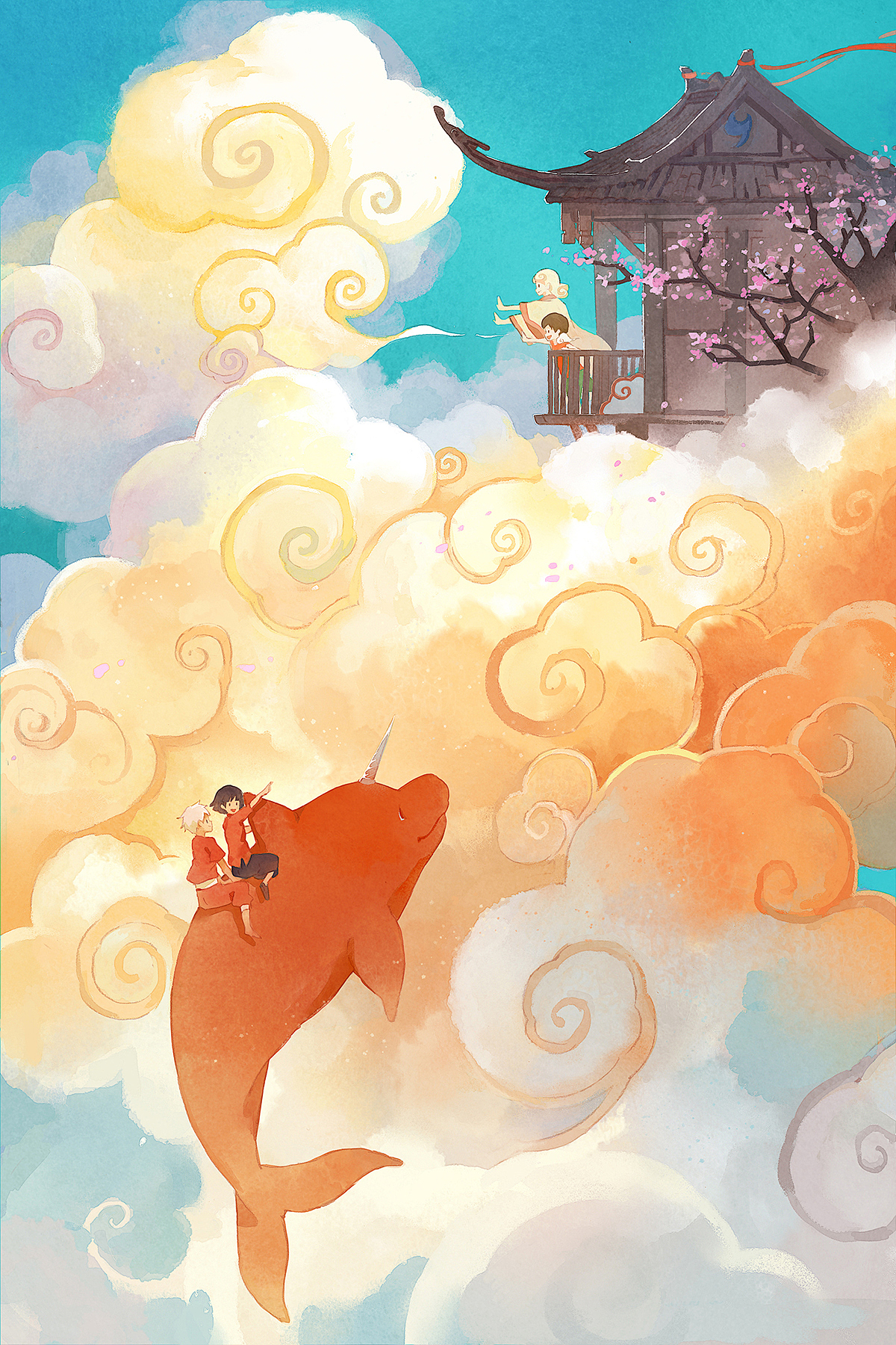拜访-云（图ZODcyMTE2MTI=） - 商业插画 - 站酷设计师青时_QingShi原创素材 - 站酷ZCOOL